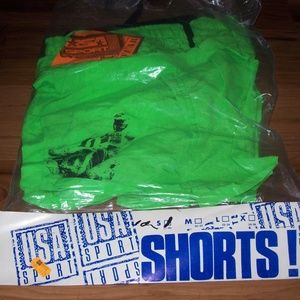 NIP vtg Men's USA Sport Shorts Dirt Bike Size S